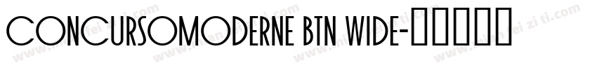 ConcursoModerne BTN Wide字体转换